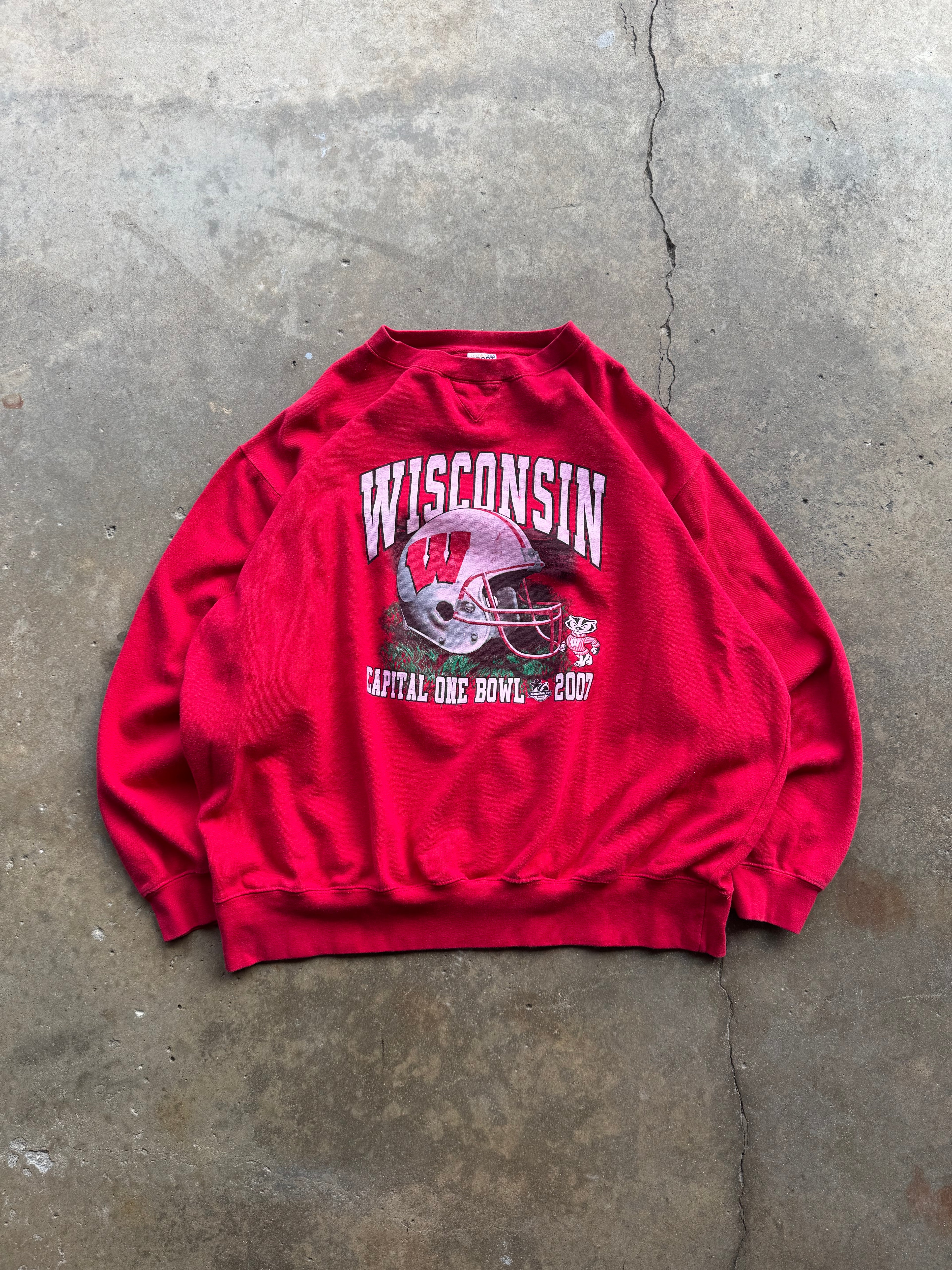 (XXL) 00s Wisconsin Badgers Bowl Crewneck