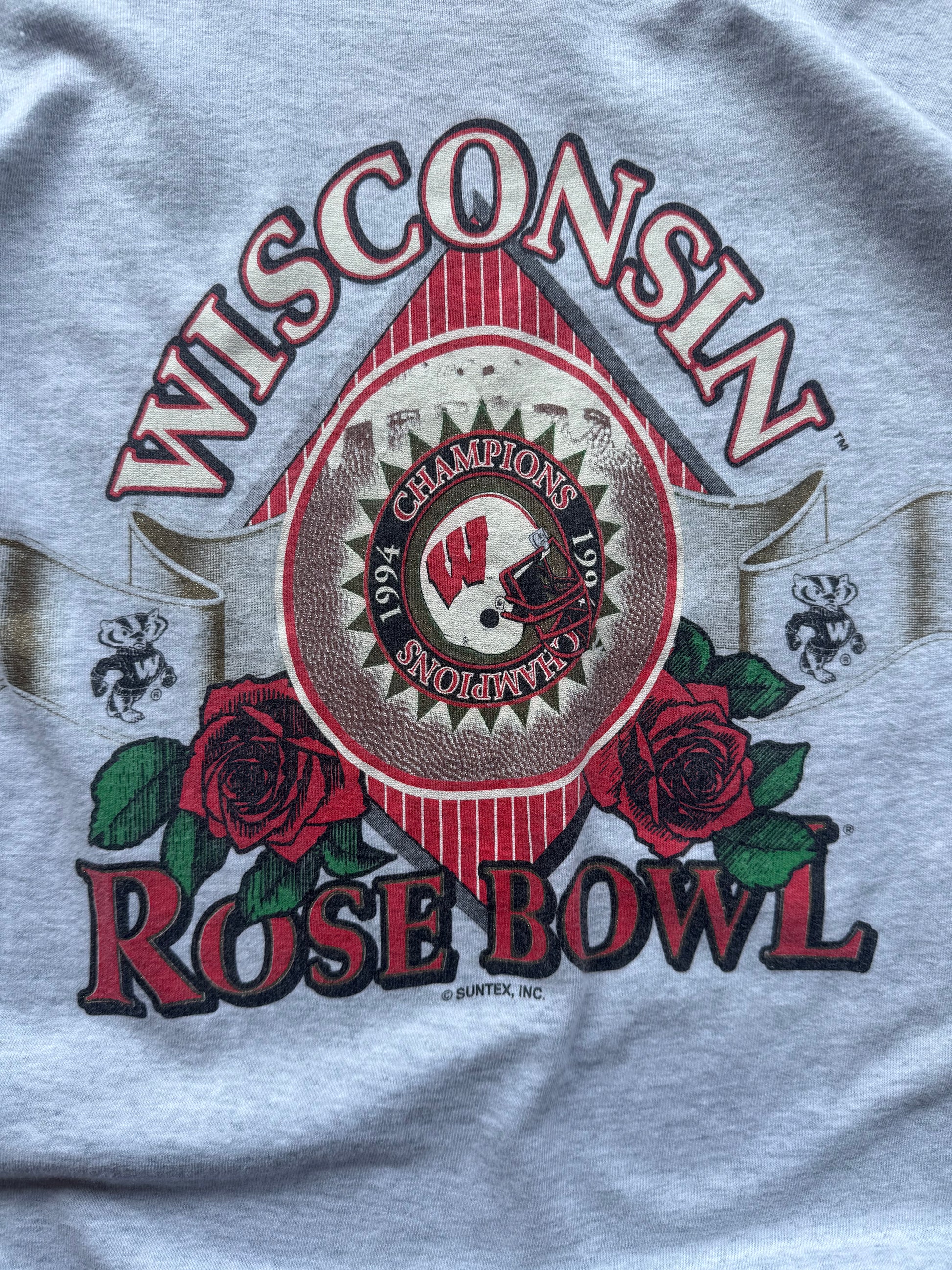 (XL) 90s Wisconsin Badgers Rose Bowl Champs Tee