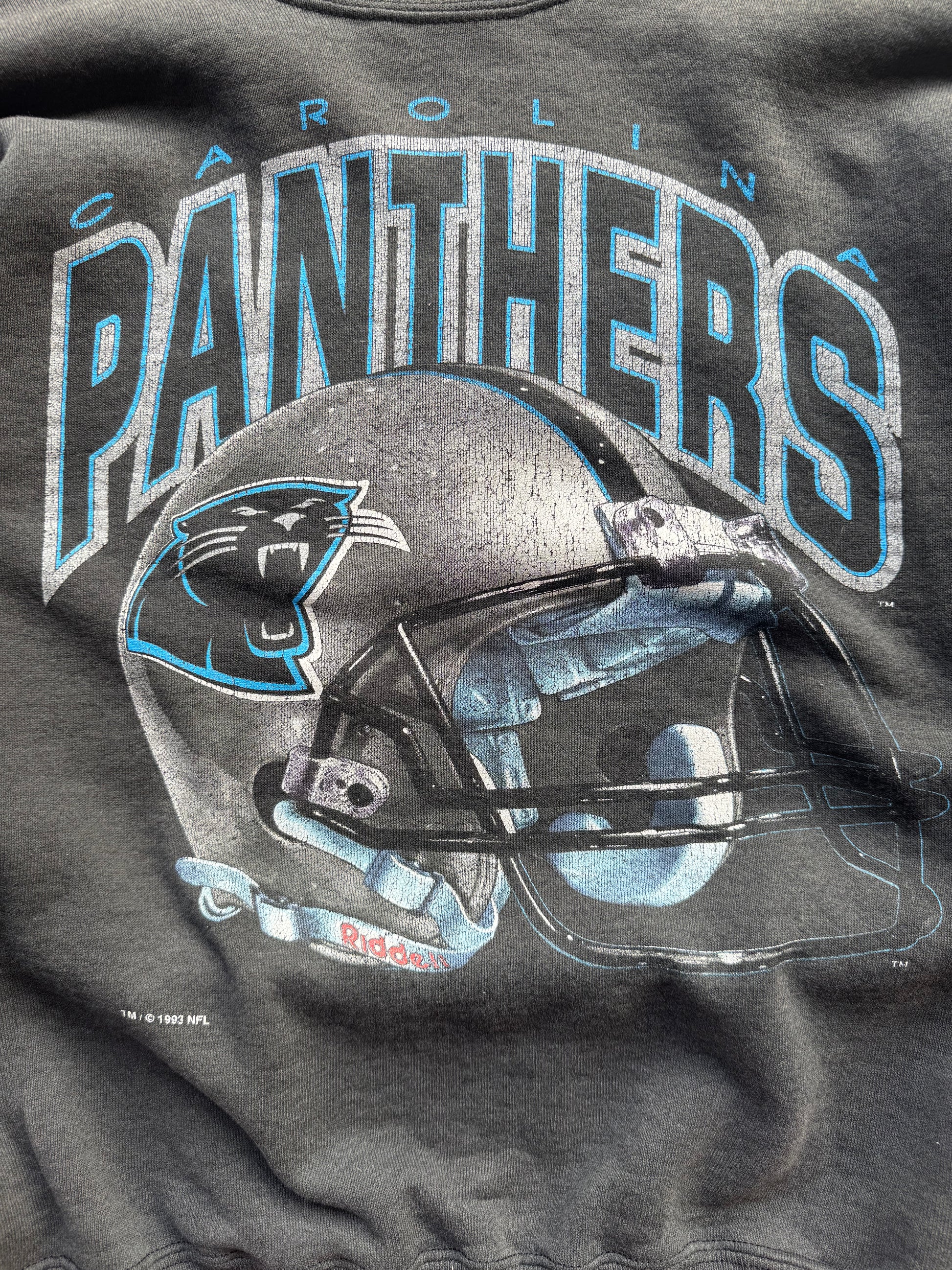 (L) 90s Carolina Panthers Helmet Crewneck