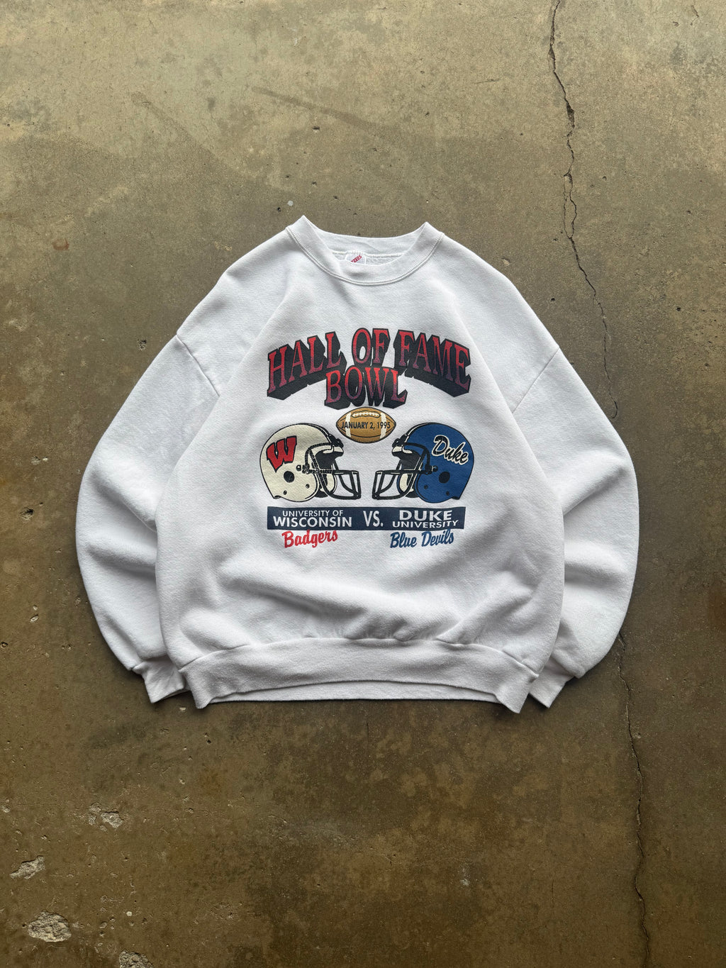 (XL) 90s University of Wisconsin vs Duke Crewneck