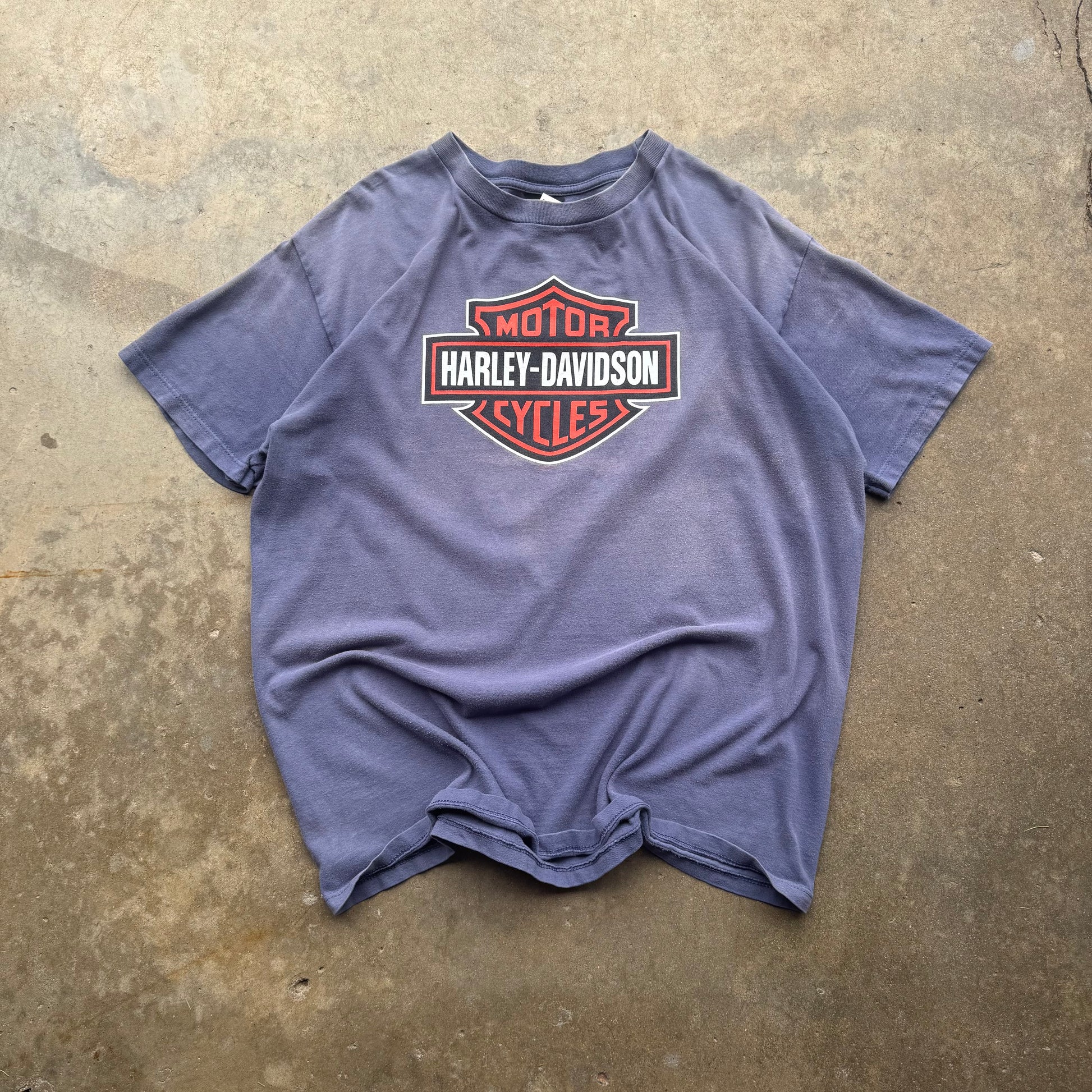 (XL) 00s Harley Davidson Faded Logo Tee