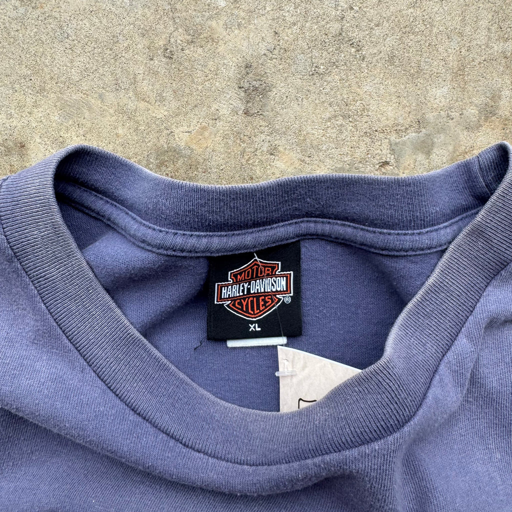 (XL) 00s Harley Davidson Faded Logo Tee
