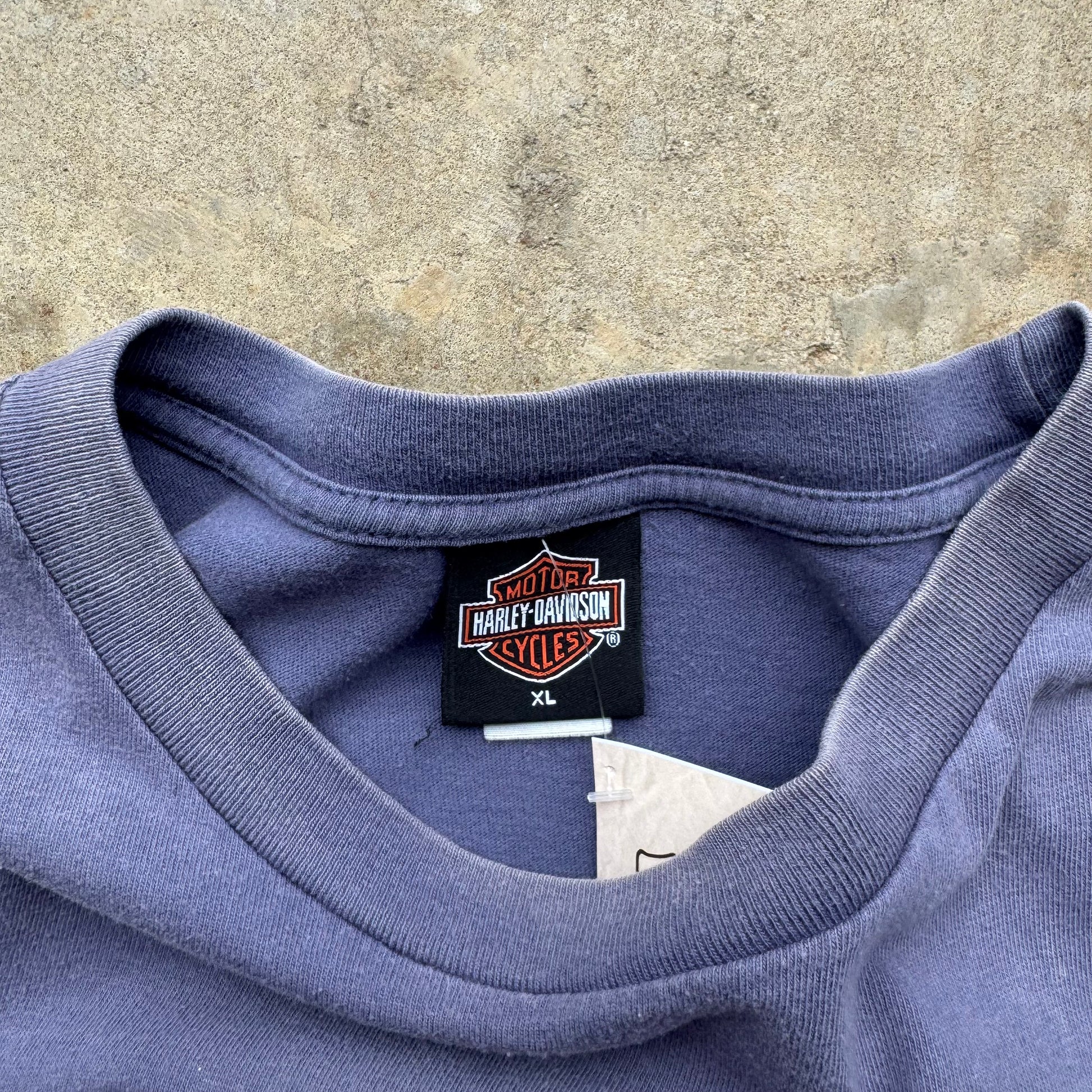 (XL) 00s Harley Davidson Faded Logo Tee