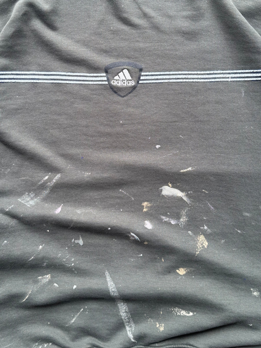 (XL) 90s Adidas Paint Splatter Crewneck