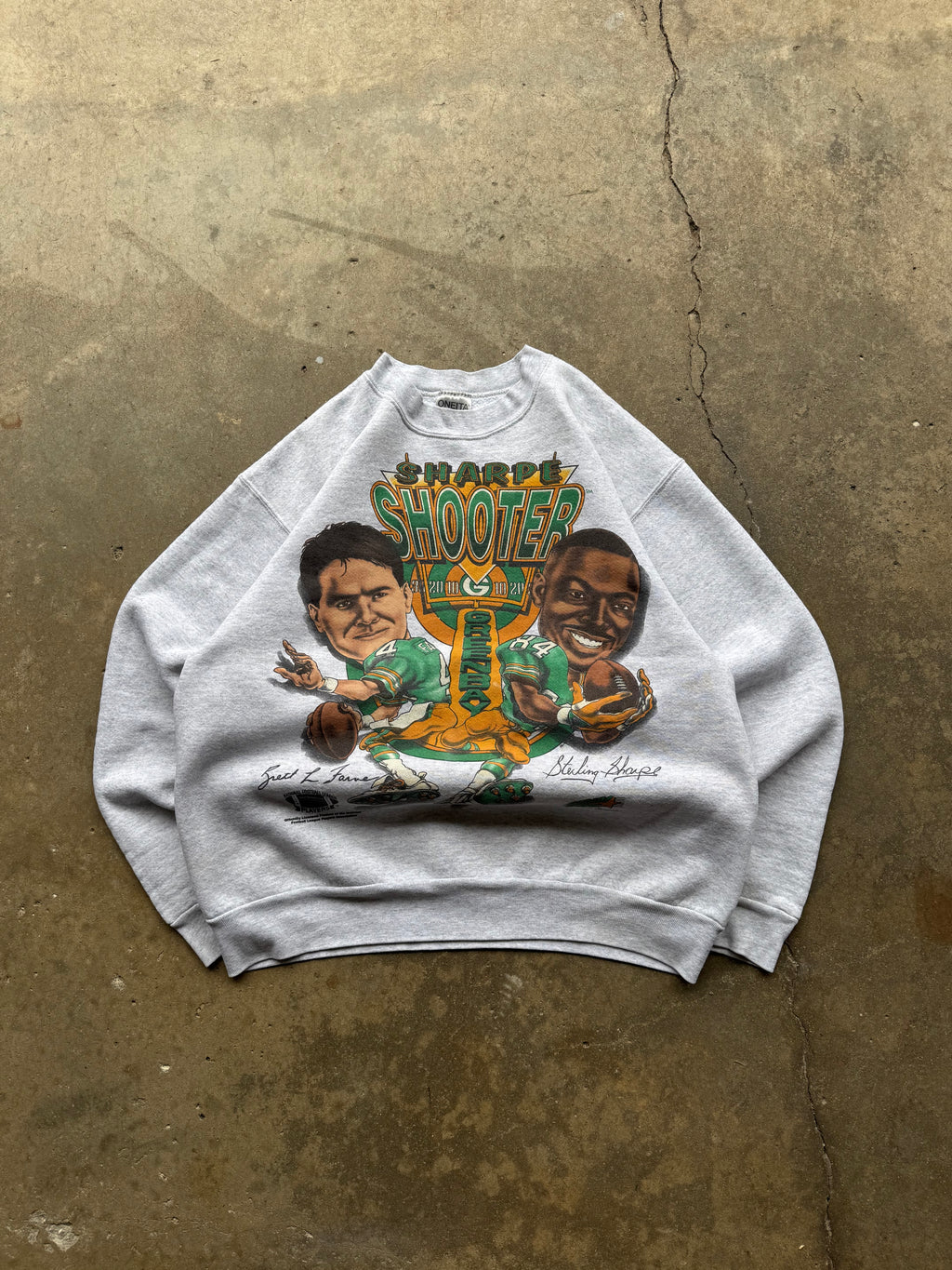 (L) 90s Green Bay Packers Sharp Shooters Crewneck
