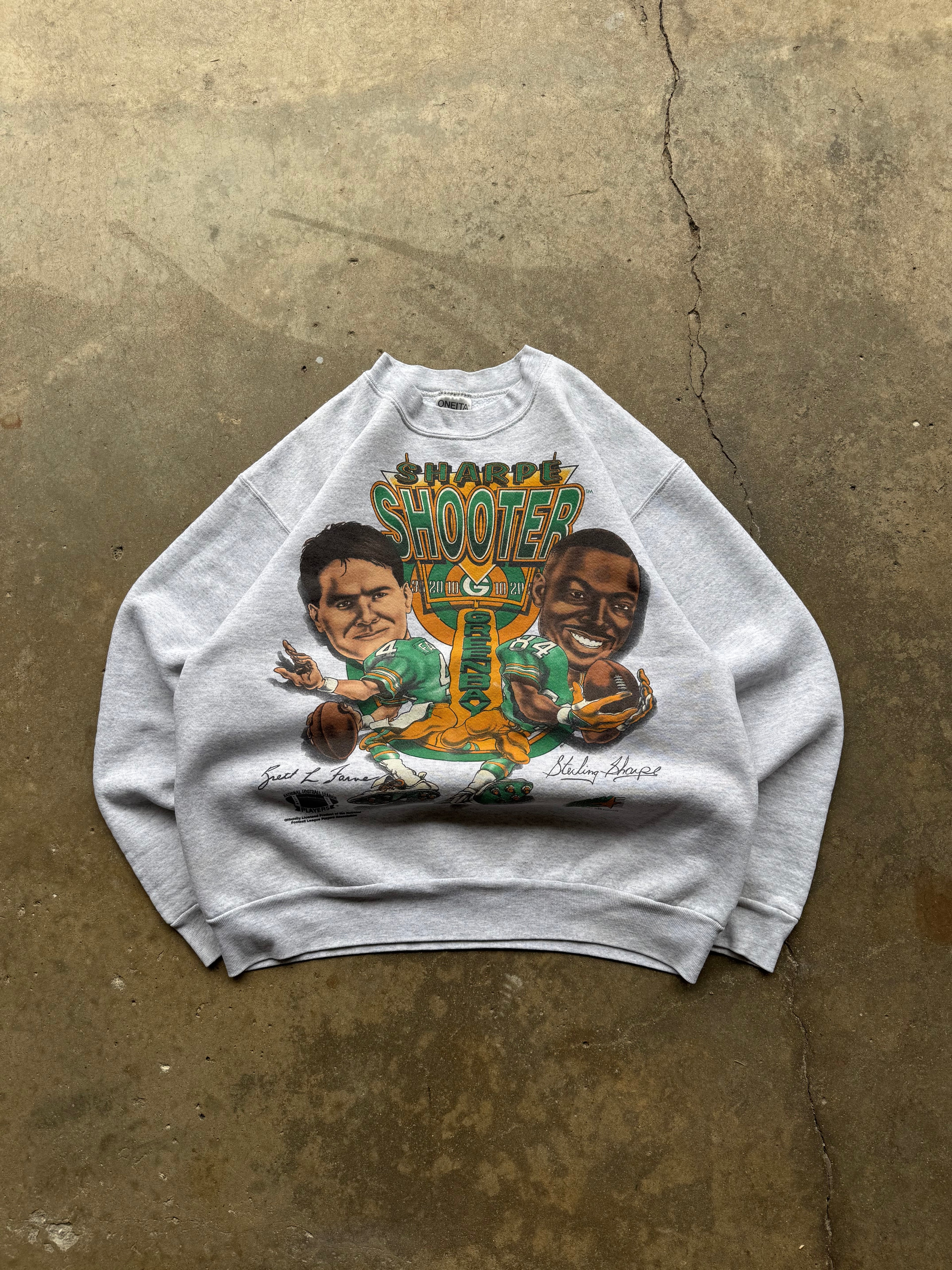 (L) 90s Green Bay Packers Sharp Shooters Crewneck