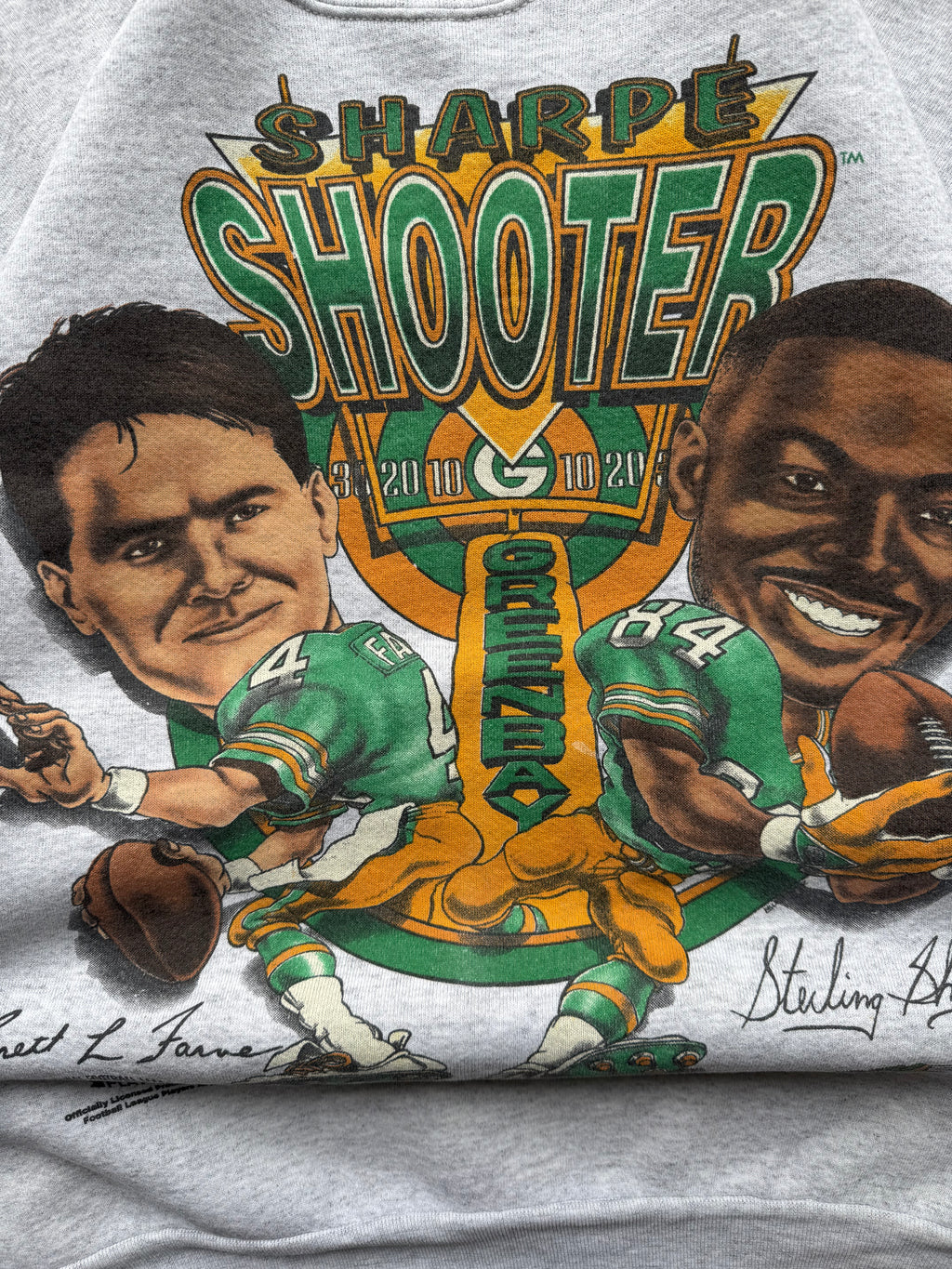 (L) 90s Green Bay Packers Sharp Shooters Crewneck