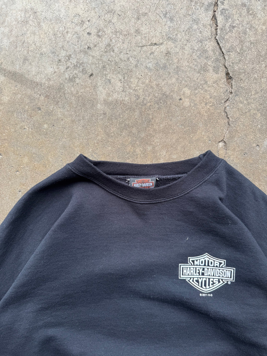 (L) 00s Harley Davidson Logo Crewneck
