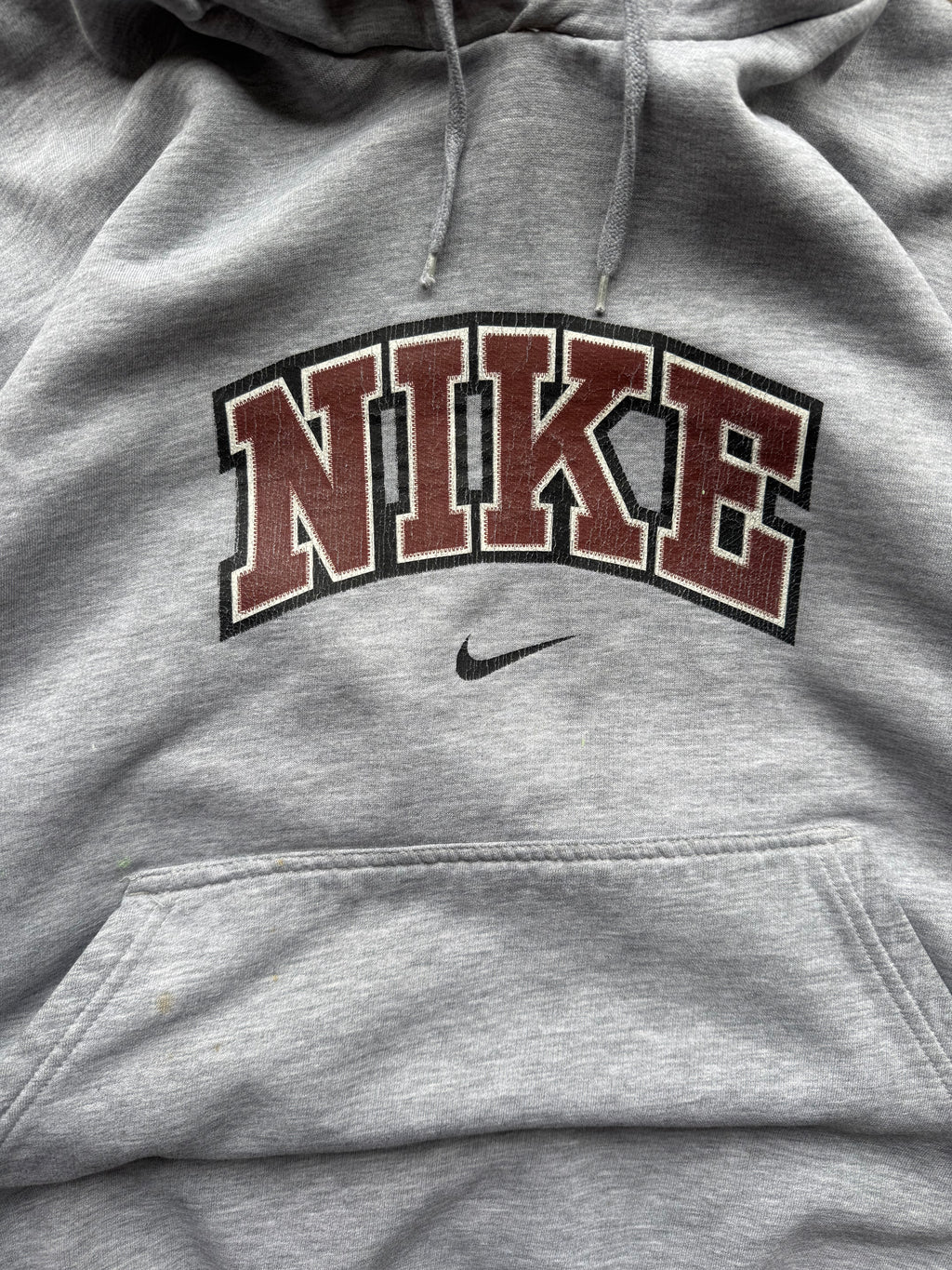 (L) 00s Nike Mocha Spell-out Hoodie