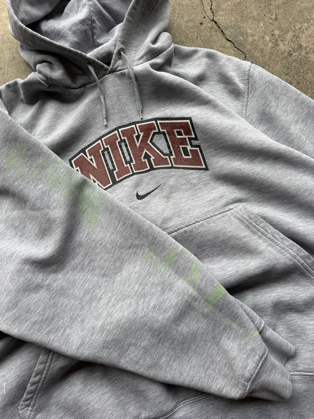 (L) 00s Nike Mocha Spell-out Hoodie