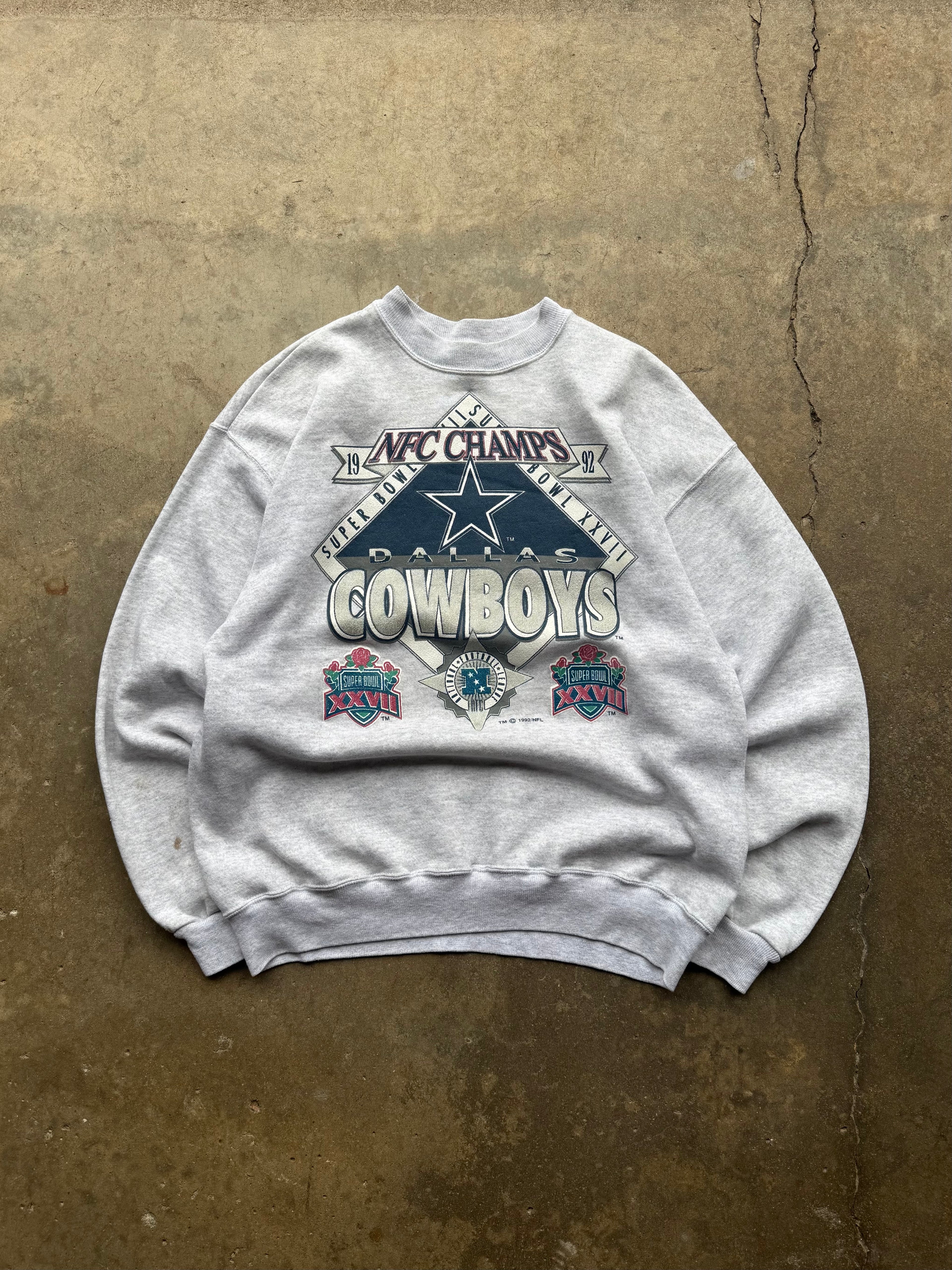 (XL) 90s Dallas Cowboys NFC Champs Crewneck