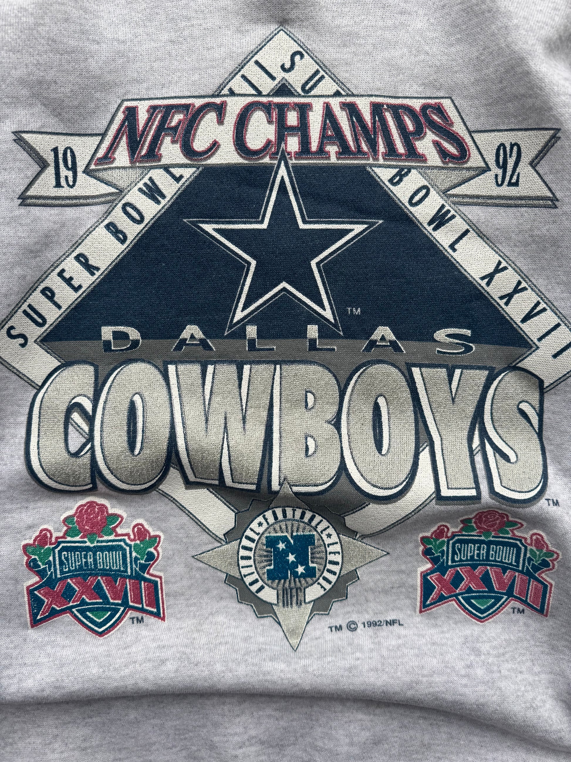 (XL) 90s Dallas Cowboys NFC Champs Crewneck