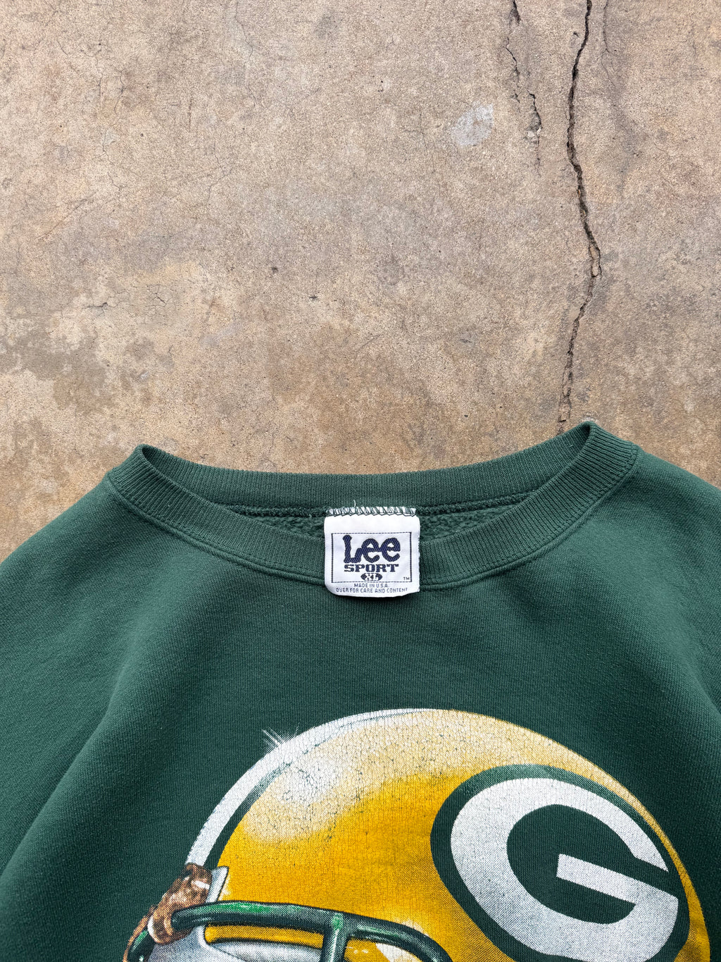(XL) 90s Green Bay Packers Helmet Crewneck