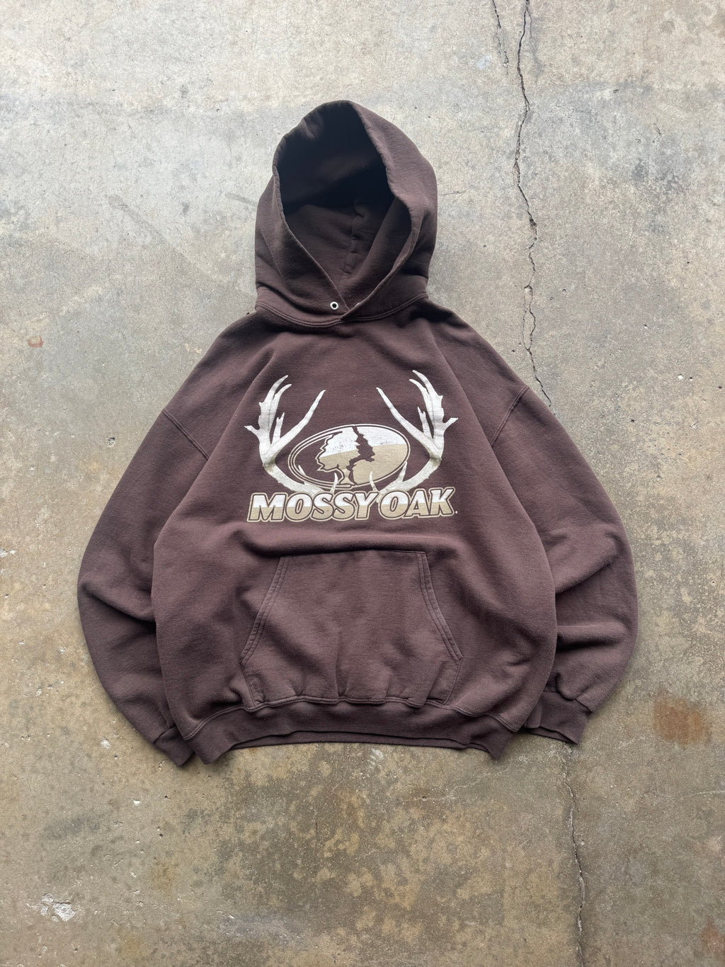 (XL) 00s Mocha Mossy Oak Crewneck