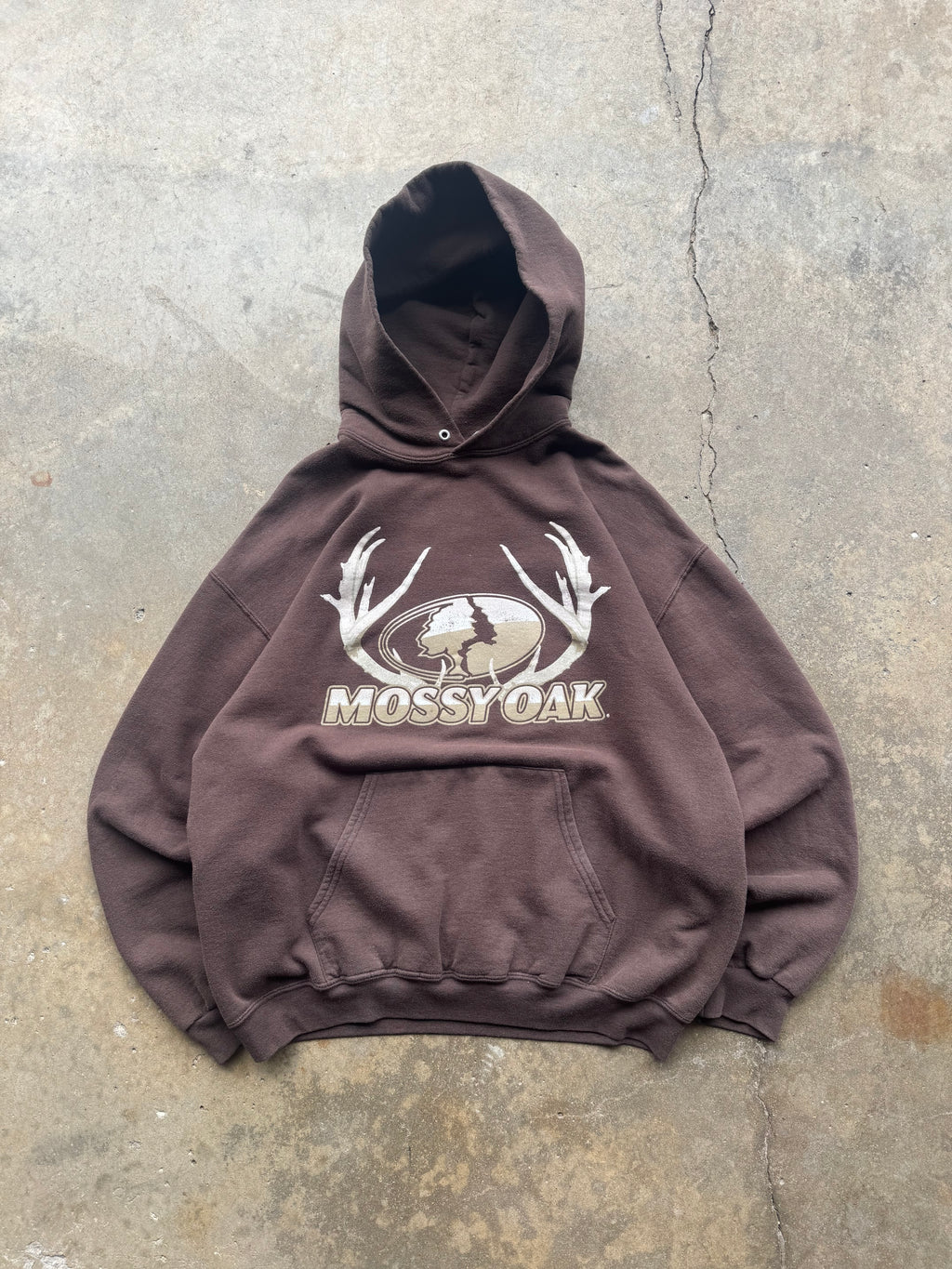 (XL) 00s Mocha Mossy Oak Crewneck