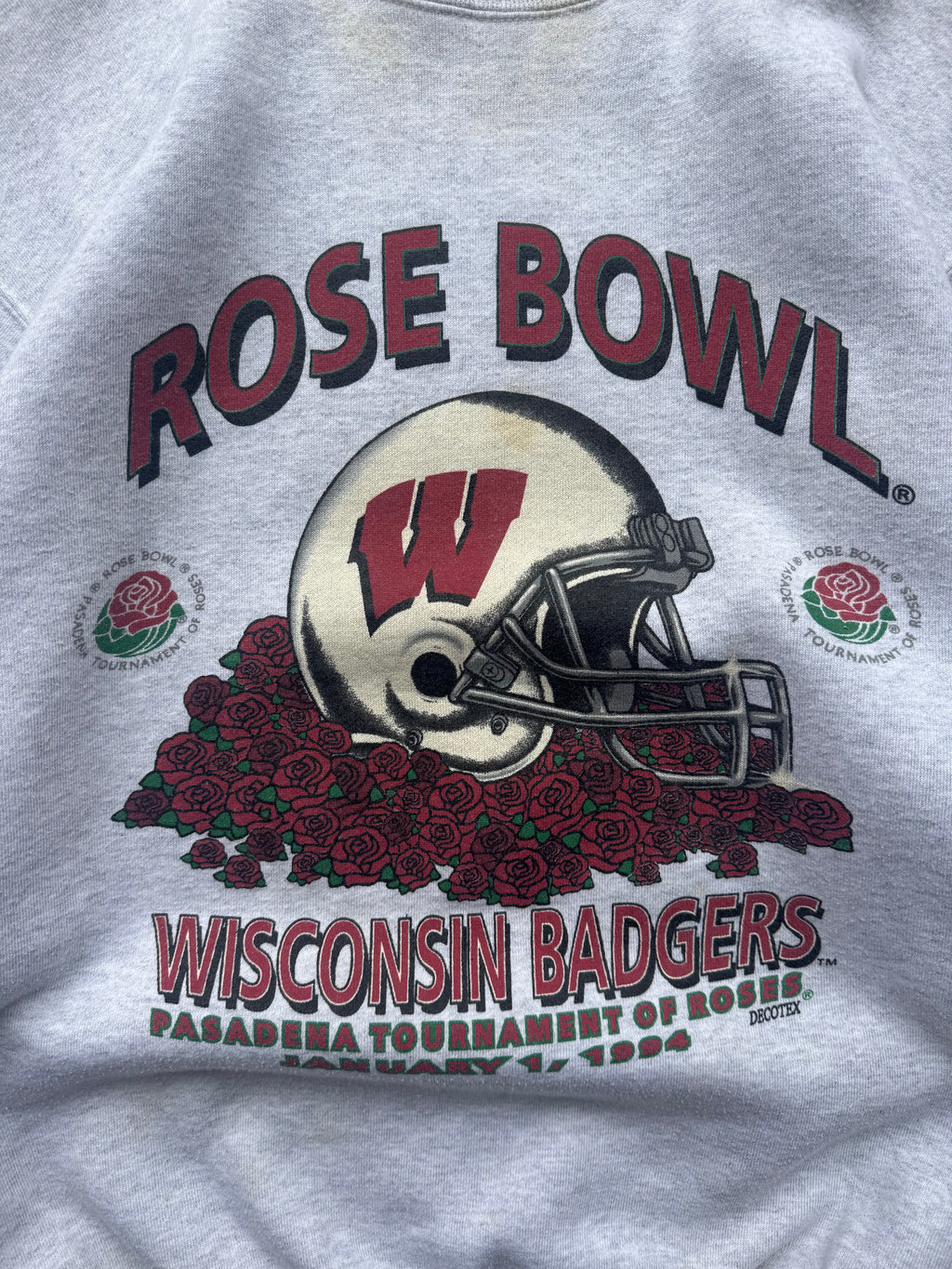 (XL) 90s Wisconsin badgers Rose Bowl Crewneck