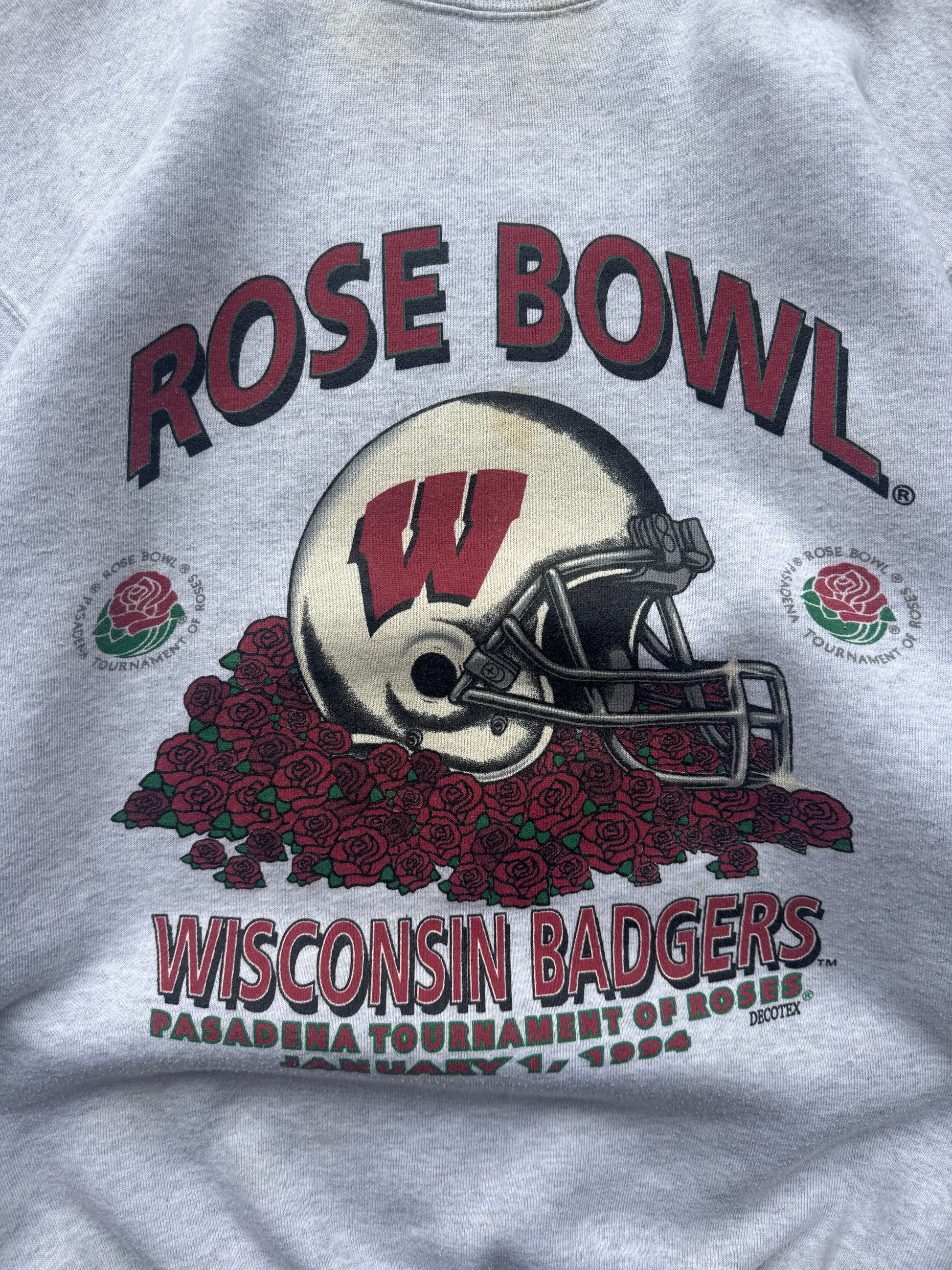 (XL) 90s Wisconsin badgers Rose Bowl Crewneck