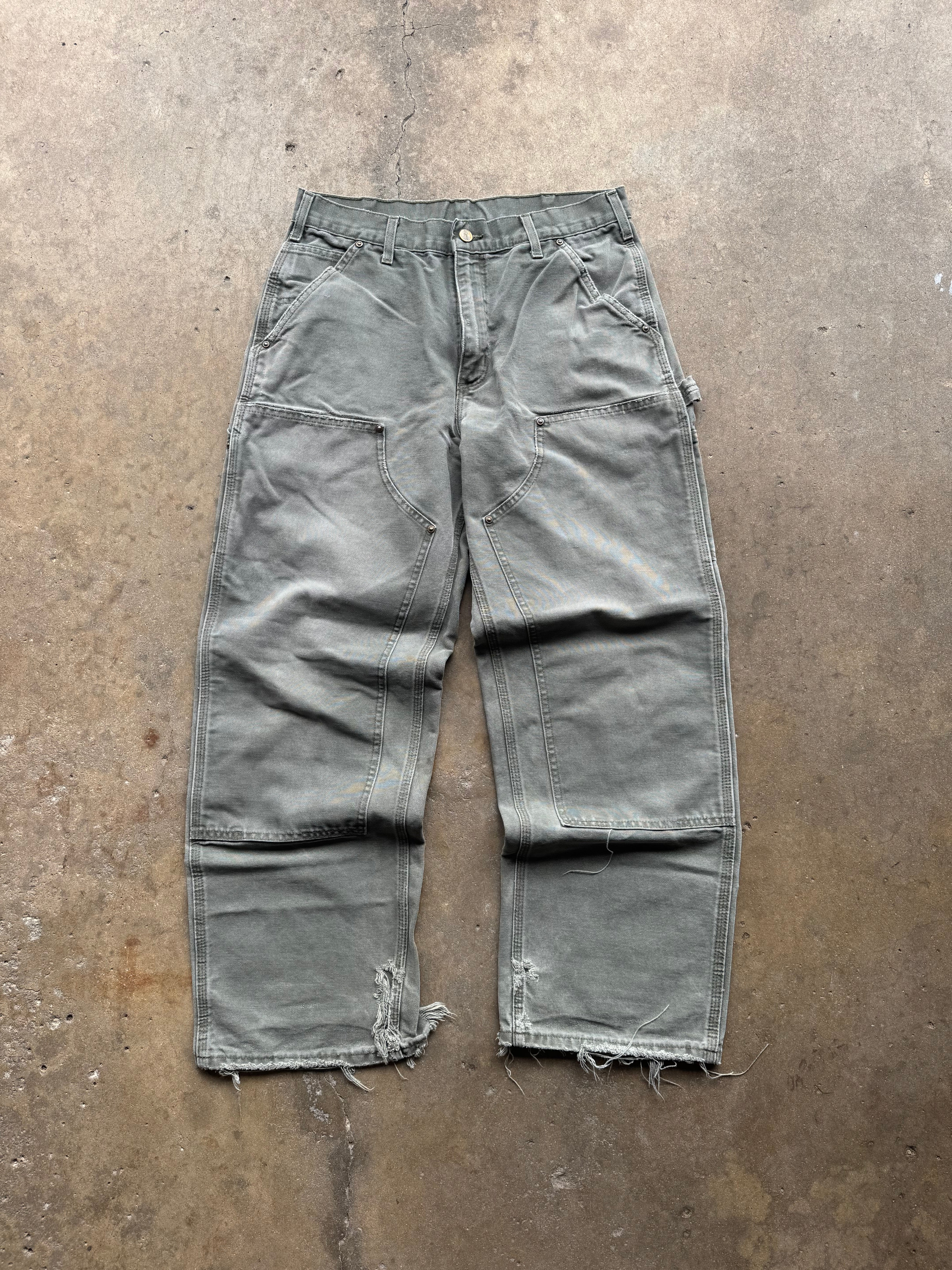 32) 00s Olive Green Carhartt Double Knee Pants – Wisco W's