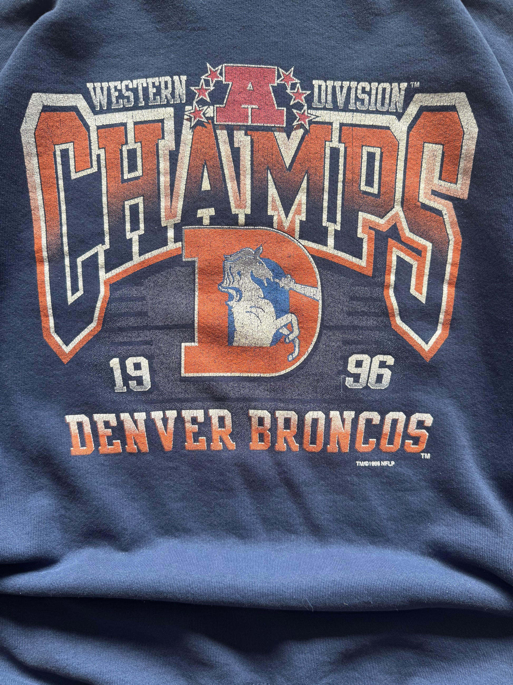 (XXL) 90s Denver Broncos Graphic Crewneck