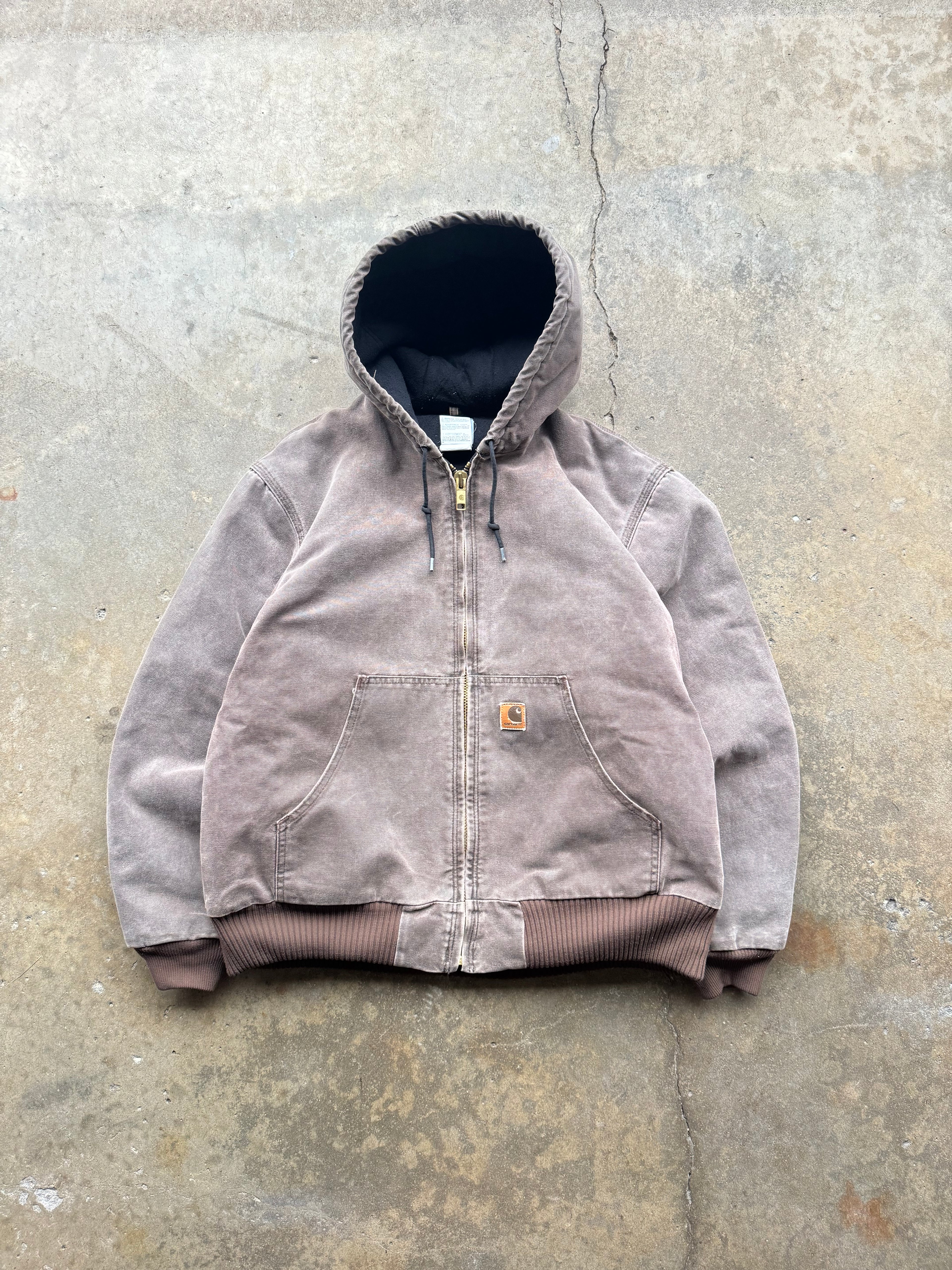 (L) 00s Faded Mocha Carhartt Hooded Jacket