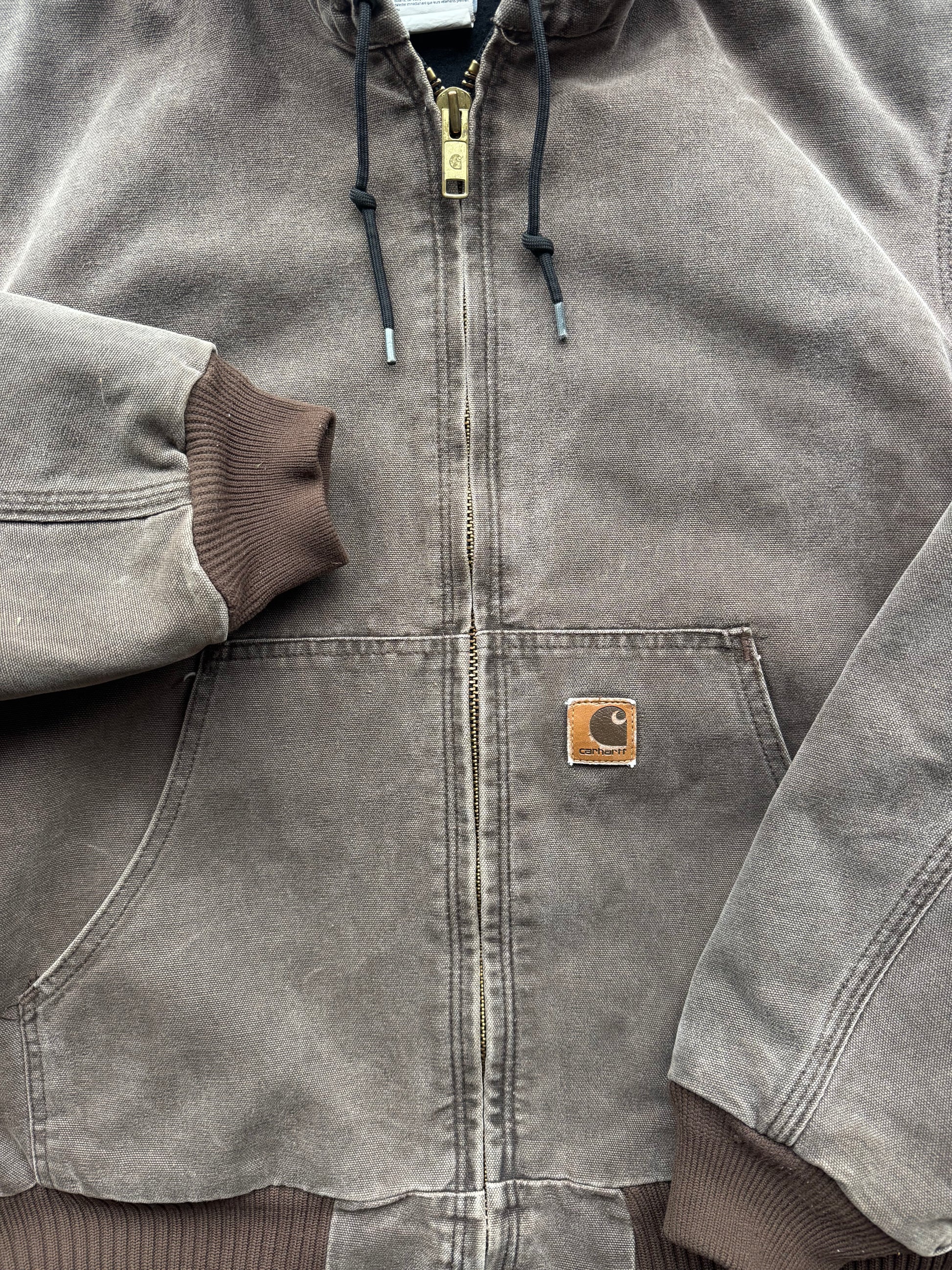 (L) 00s Faded Mocha Carhartt Hooded Jacket