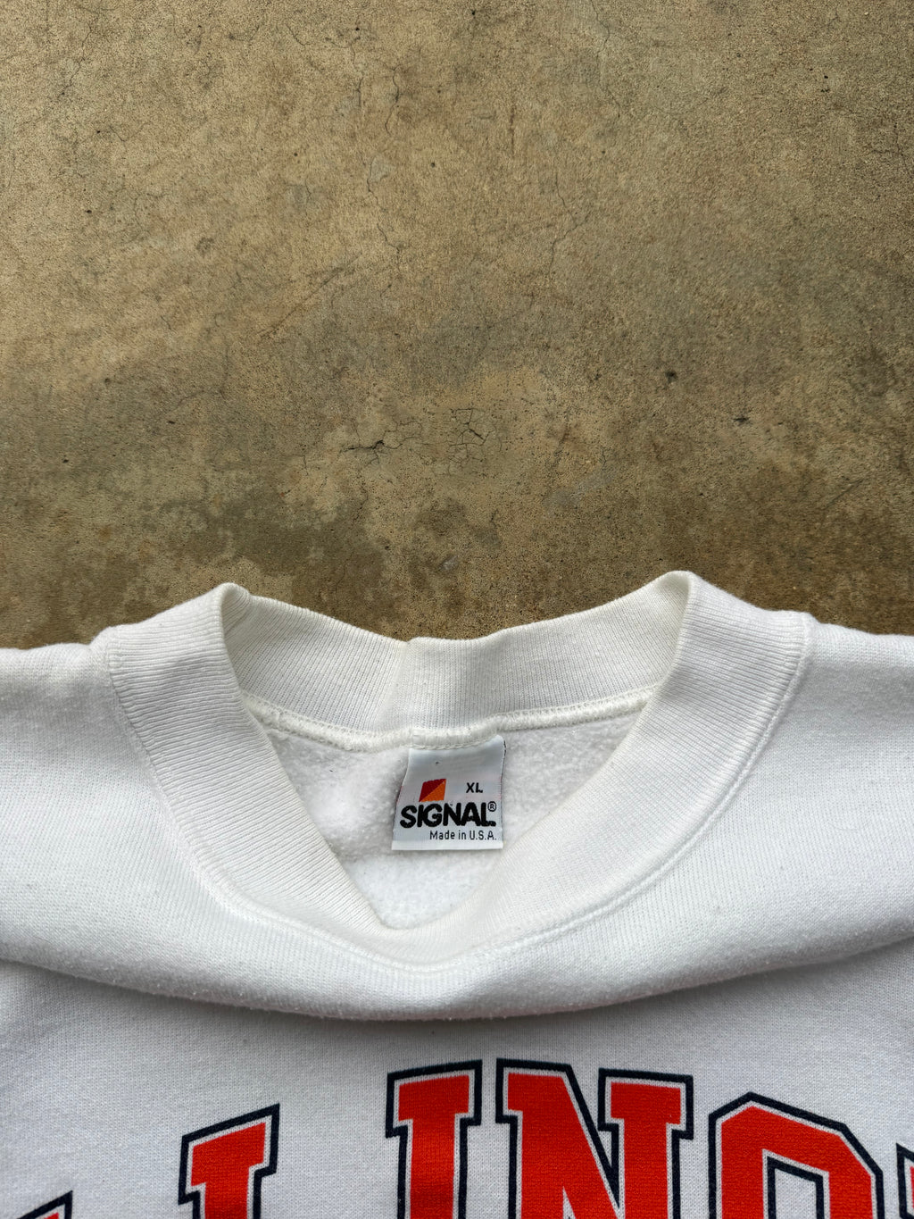 (M) 90s Illinois Football Crewneck