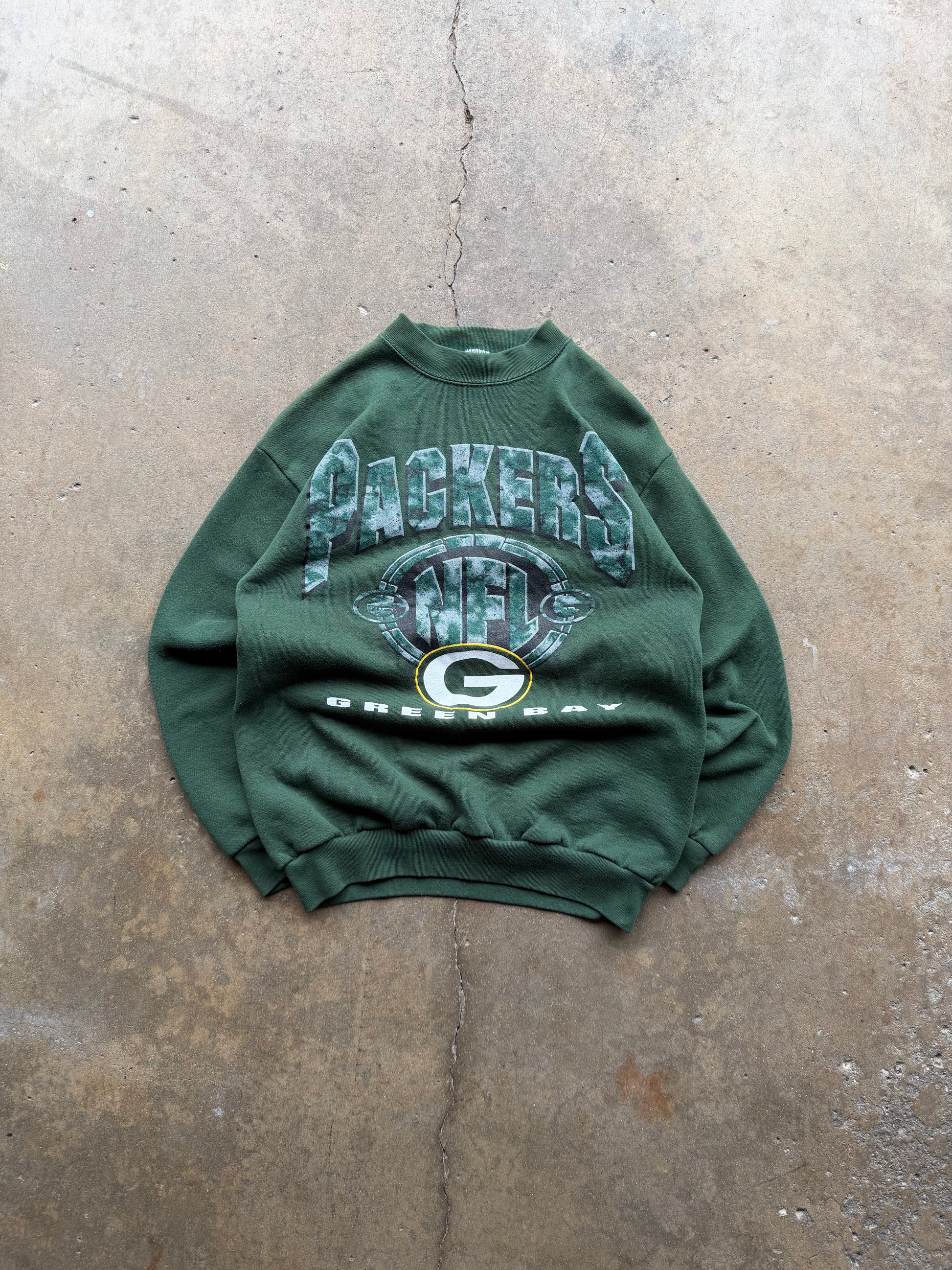 (M) 90s Green Bay Packers Graphic Crewneck