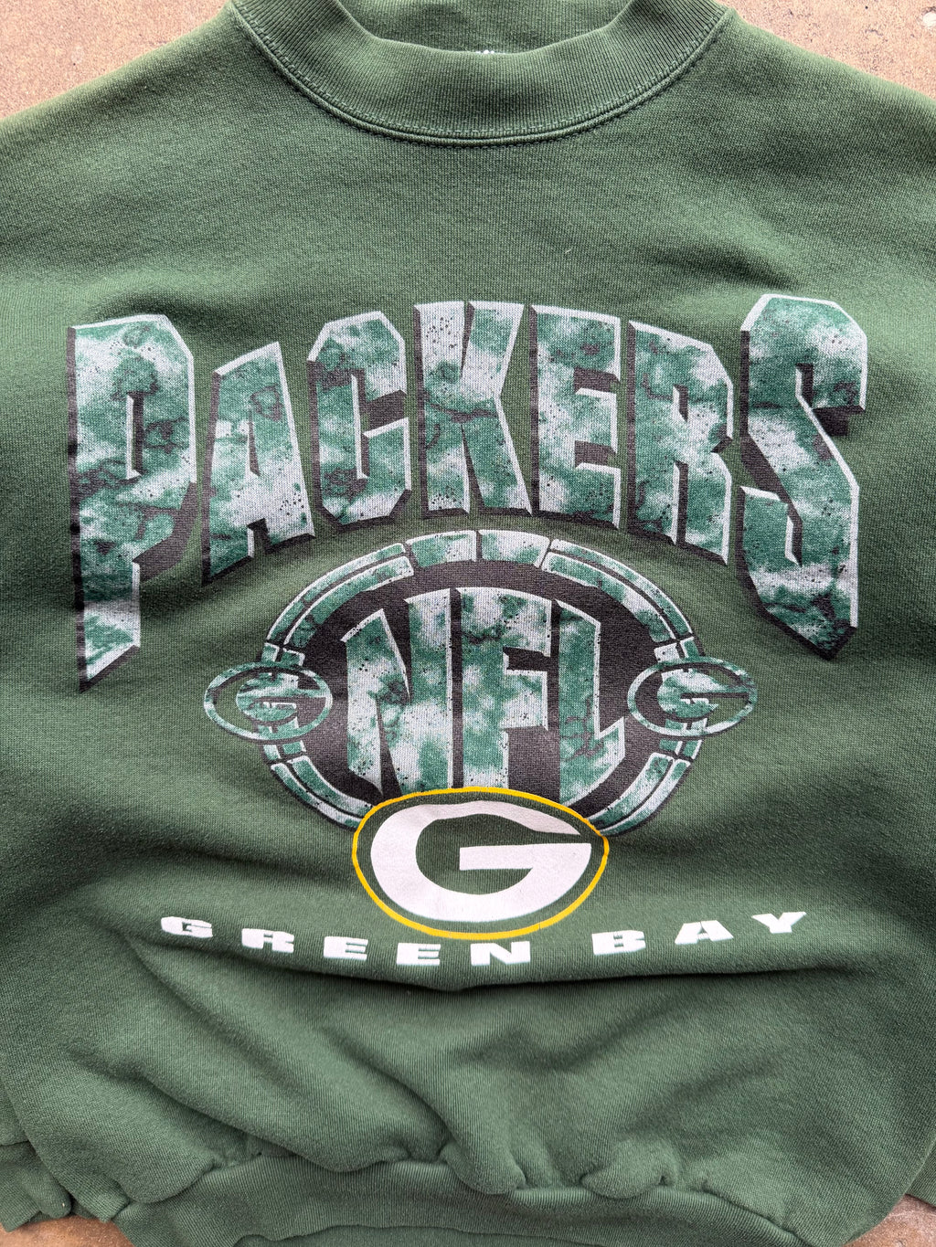 (M) 90s Green Bay Packers Graphic Crewneck