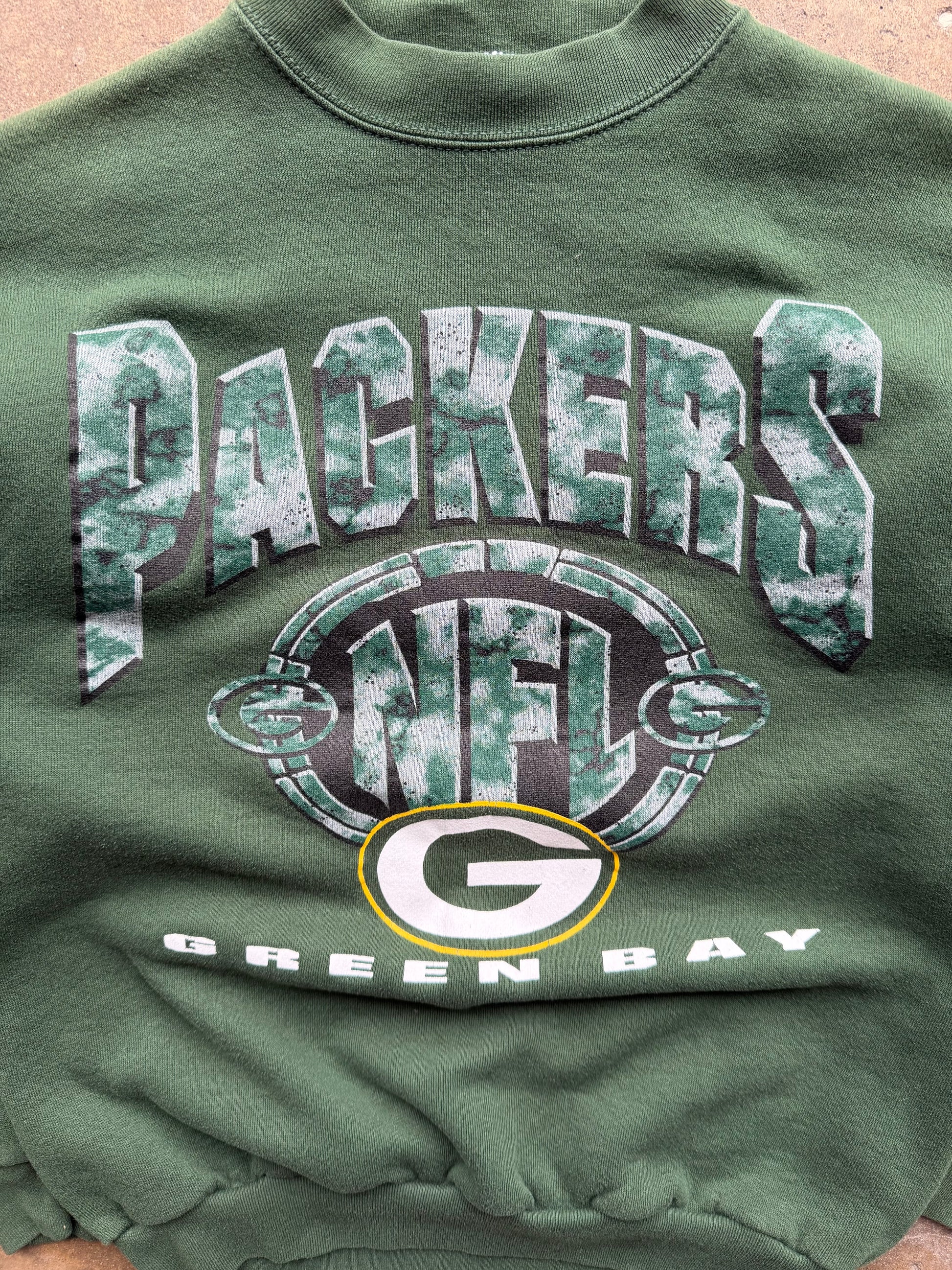 (M) 90s Green Bay Packers Graphic Crewneck