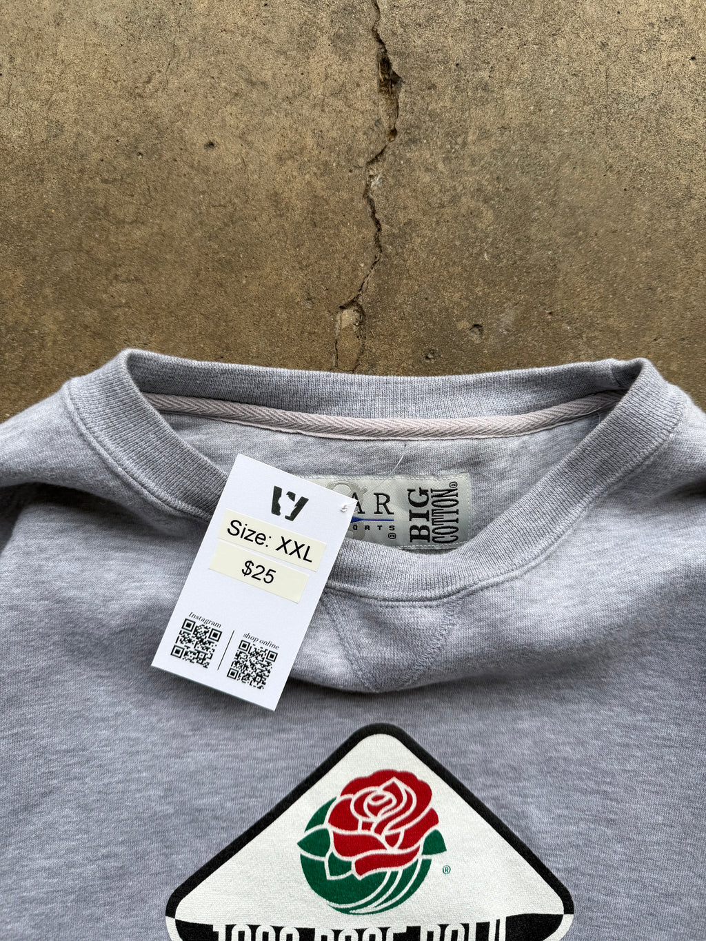 (XXL) 90s Wisconsin Badgers Rose Bowl Crewneck