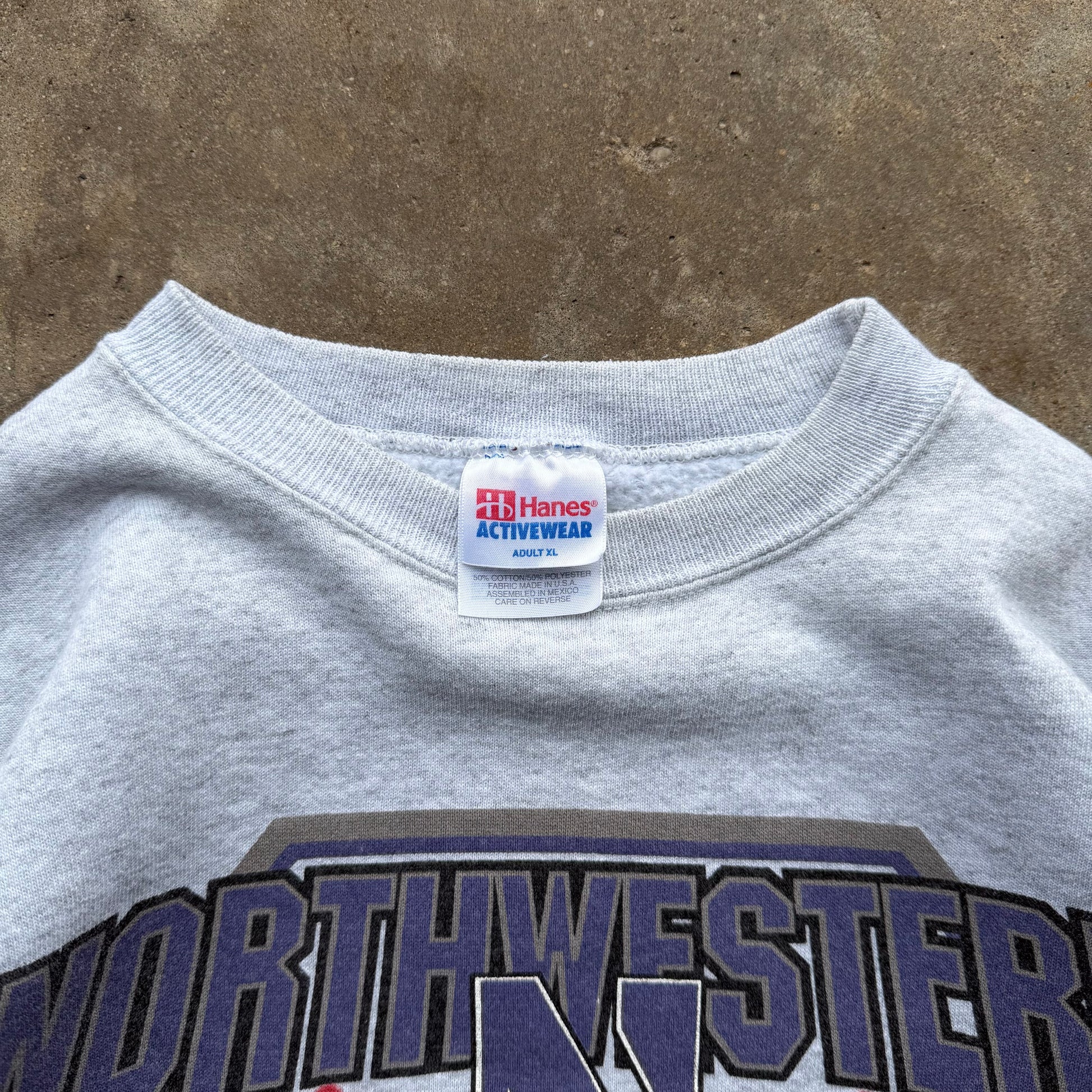 (XL) 90s Northwestern Wildcats Rose Bowl Crewneck
