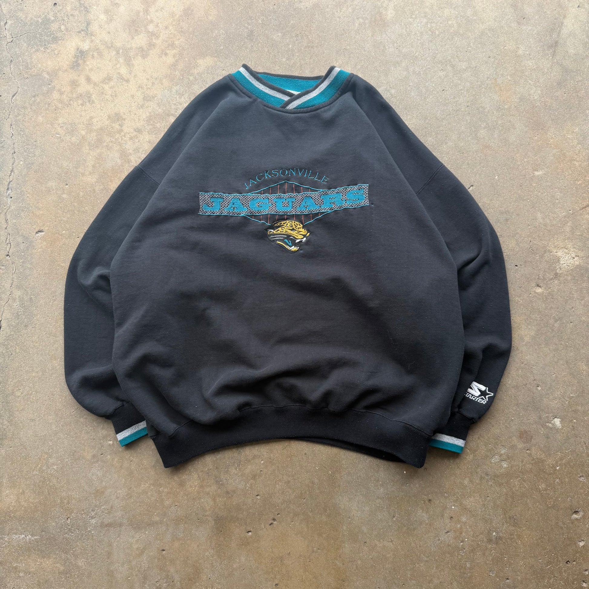 (XXL) 90s Jacksonville Jaguars Starter Crewneck&nbsp;