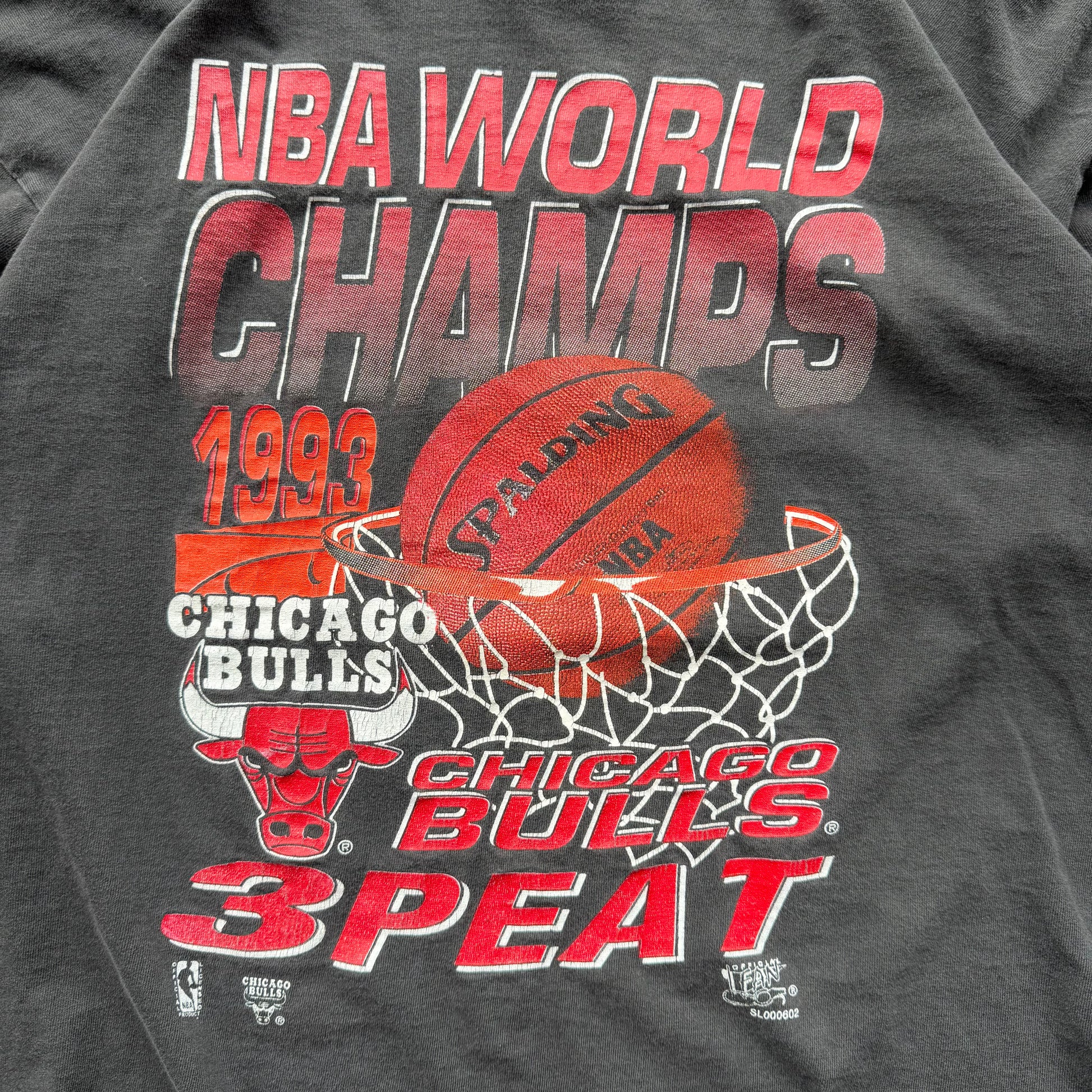 (XL) 90s Chicago Bulls World Champs Tee